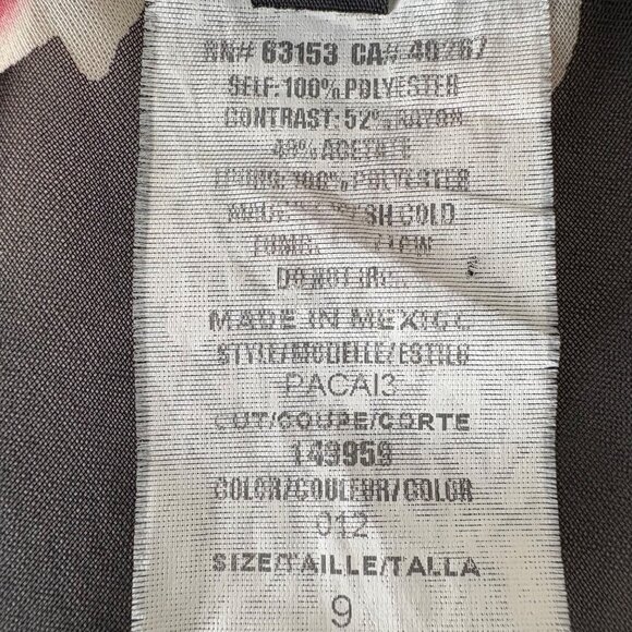 90s Rampage Babydoll Dress Sz 9 Whimsigoth Floral Sheer Asymmetrical Hem Fairy - Picture 5 of 13